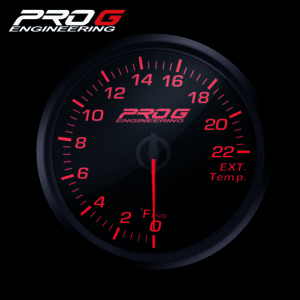 Pro G Race Series RC gauge, exhaust gas temperature EGT °F RED 52mm