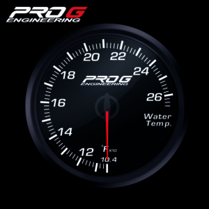Pro G Race Series RC gauge, water temperature °F WHITE 52mm