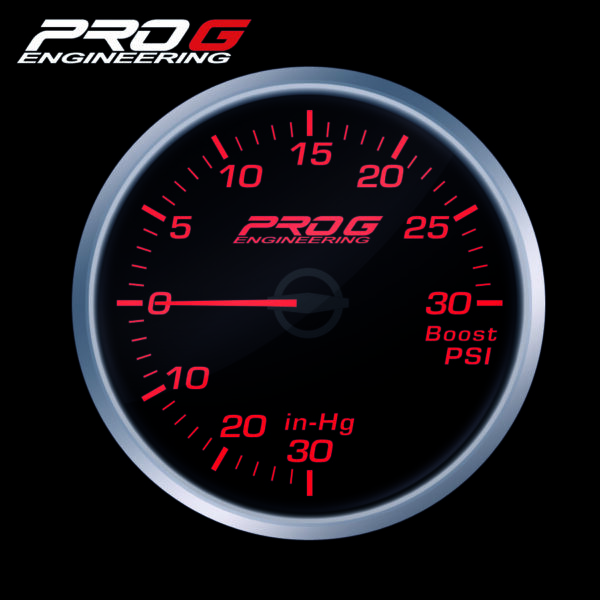 Pro G Race Series RS gauge, boost 30 PSI RED 60mm
