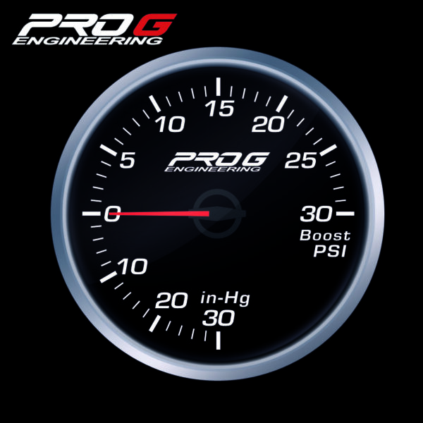 Pro G Race Series RS gauge, boost 30 PSI WHITE 60mm