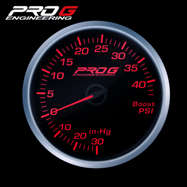 Pro G Race Series RS gauge, boost 40 PSI RED 52mm