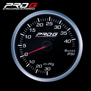 Pro G Race Series RS gauge, boost 40 PSI WHITE 60mm