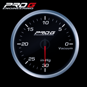 Pro G Race Series RS gauge, Vacuum WHITE 52mm