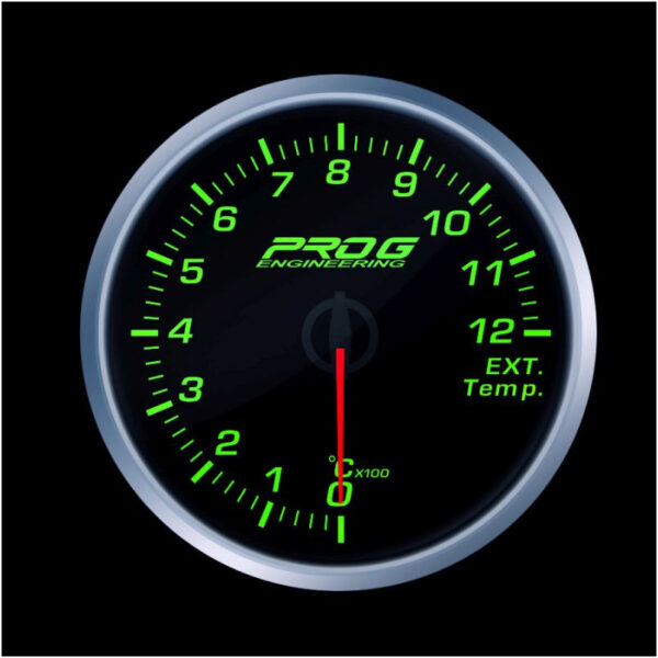 Pro G Race Series RS gauge, exhaust gas temperature EGT °C GREEN 60mm