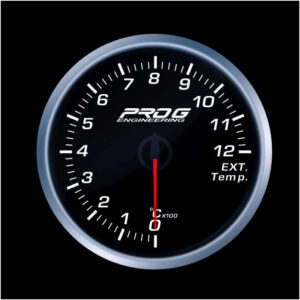 Pro G Race Series RS gauge, exhaust gas temperature EGT °C WHITE 52mm