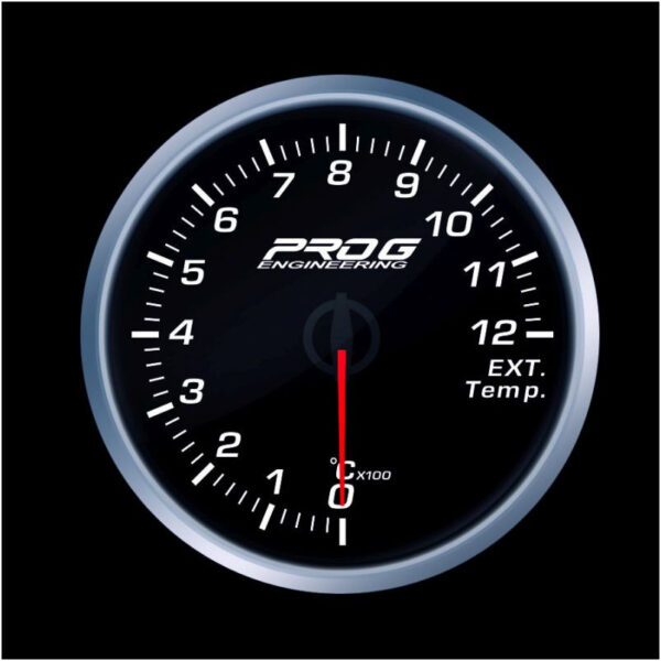 Pro G Race Series RS gauge, exhaust gas temperature EGT °C WHITE 60mm