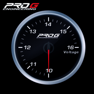 Pro G Race Series RS gauge, Voltage WHITE 60mm