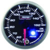 Prosport oil temperature Indicator Stepper Motor Peak series 52mm Blue