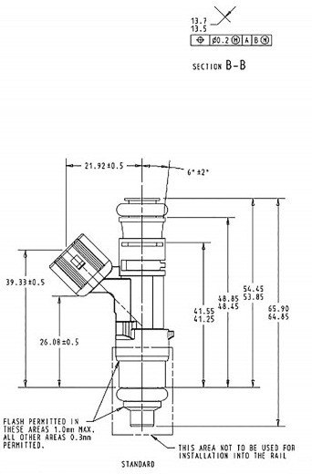 Bosch 525cc injector