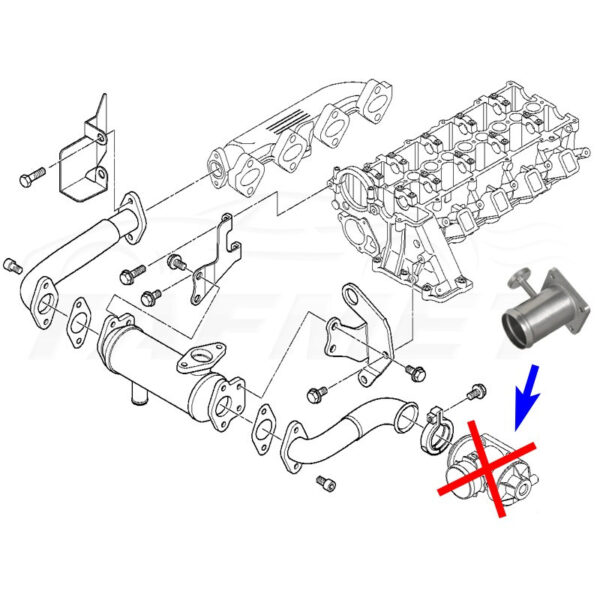 zamiennik-zaworu-egr-bmw-z-silnikami-2-0-2-5-3-0-d_7 EGR Delete Kit for Land Rover Freelander BMW with 2.0 2.5 3.0 D M47 M57 engines