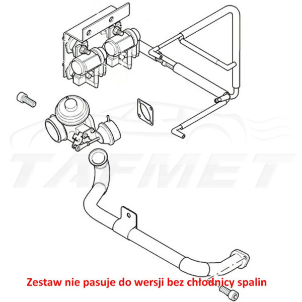 EGR Removal Delete Kit Blanking Plate for Land Rover Discovery Defender with 2.5 D Td5 engines