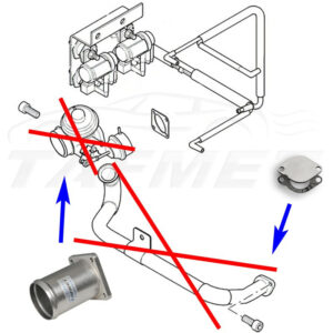 EGR Removal Delete Kit Blanking Plate for Land Rover Discovery Defender with 2.5 D Td5 engines