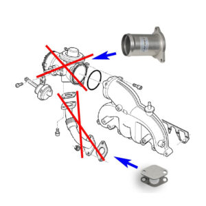 EGR Valve Delete Kit for VW Audi Seat Skoda with 1.9 TDI engines AWX AVF ASZ BTB AXC