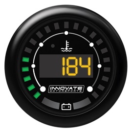 MTX Digital gauge, Innovate water temperature & battery voltage  (DUAL)