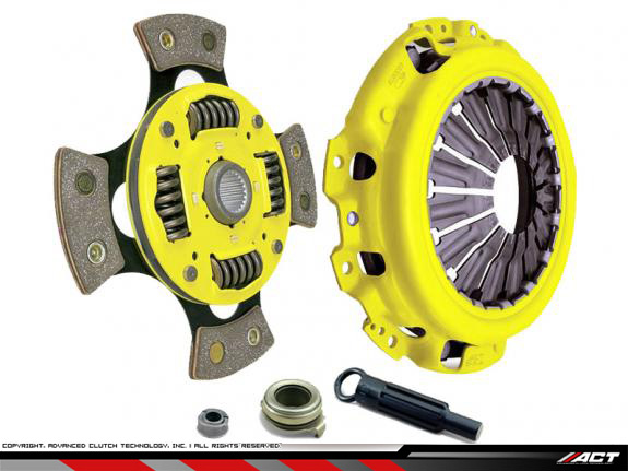 Clutch kit ACT, Xtreme Duty 4 PAD Nissan Skyline R32/R33 RB20/RB25 RB25DET 90-98