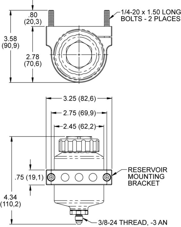 zestaw-zbiorniczka-pompy-hamulcowej-z-mocowaniem-wilwood-260-12697 Billet Master Cylinder Reservoir Kit Wilwood 260-12697